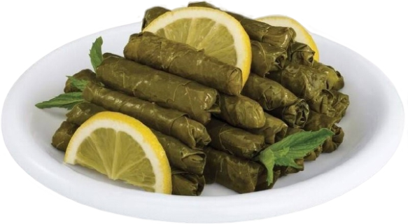 Yabrak (gevulde druivenbladeren) + tabouleh + komkommer met yoghurt salade - Afbeelding 4