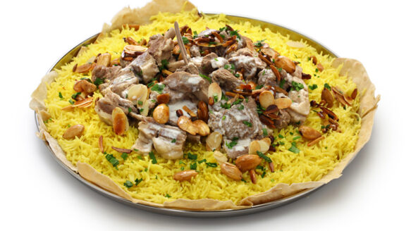 Mansaf met rundvlees