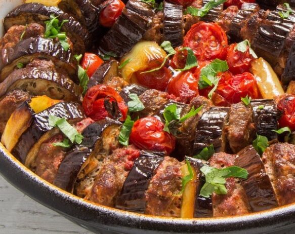 aubergine kebab